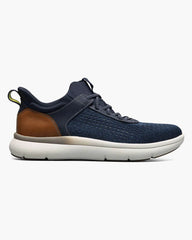 Florsheim Fleet Knit Elastic Lace Sneaker in Navy