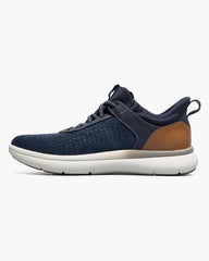 Florsheim Fleet Knit Elastic Lace Sneaker in Navy
