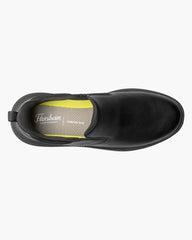 Florsheim Fleet Plain Toe Slip On Sneaker In Black With Black Sole