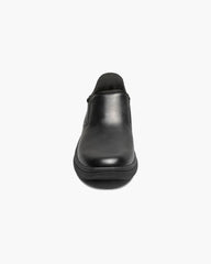 Florsheim Fleet Plain Toe Slip On Sneaker In Black With Black Sole