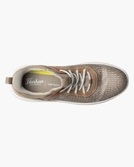 Florsheim Fleet Knit Elastic Lace Sneaker in Taupe