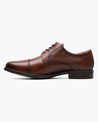 Florsheim Midtown Cap Toe Oxford Dress Shoes in Cognac