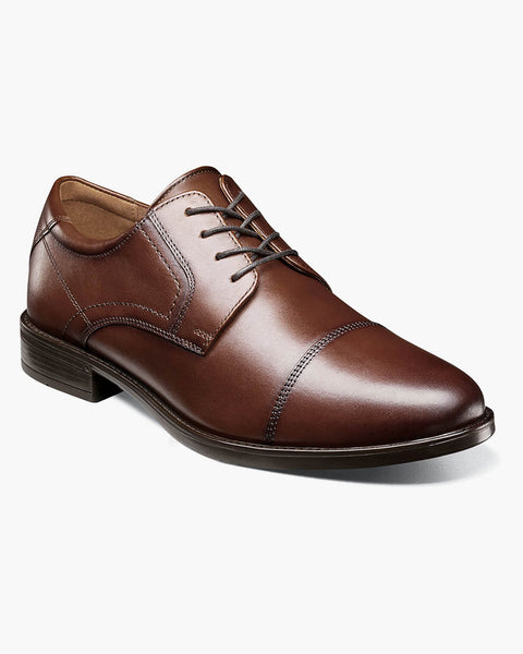 Florsheim Midtown Cap Toe Oxford Dress Shoes in Cognac