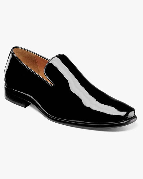 Florsheim Postino Plain Toe Slip On Black Patent Loafer