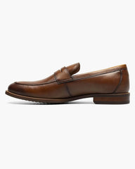 Florsheim Rucci Moc Toe Penny Loafer Dress Shoes in Cognac