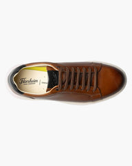 Florsheim Social Lace To Toe Sneaker In Cognac Smooth