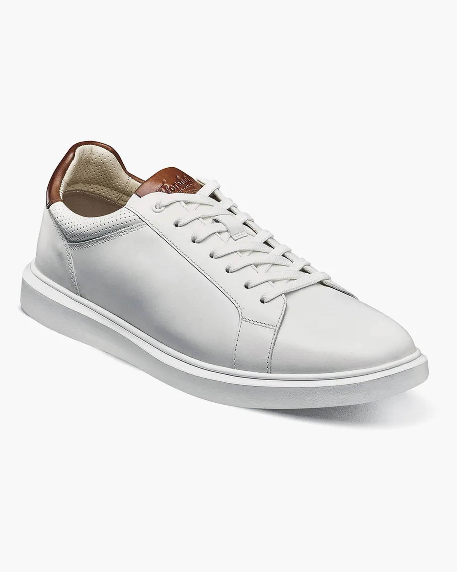 Florsheim Social Lace To Toe Sneaker In White