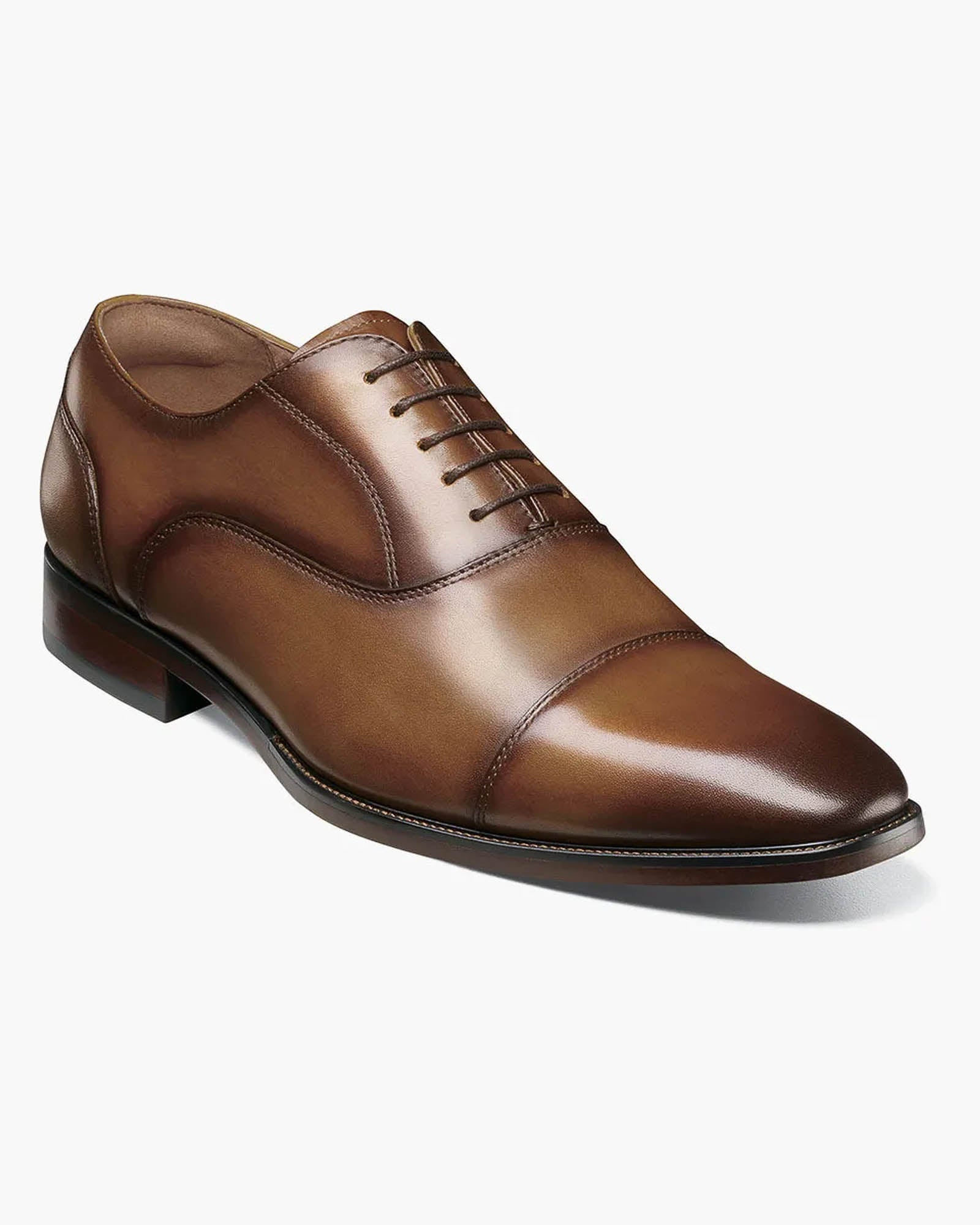 Florsheim Sorrento Lux Cap Toe Balmoral Oxford In Cognac