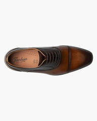 Florsheim Sorrento Lux  Cap Toe Balmoral Oxford In Multi Cognac