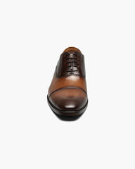 Florsheim Sorrento Lux  Cap Toe Balmoral Oxford In Multi Cognac