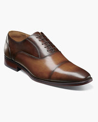 Florsheim Sorrento Lux  Cap Toe Balmoral Oxford In Multi Cognac