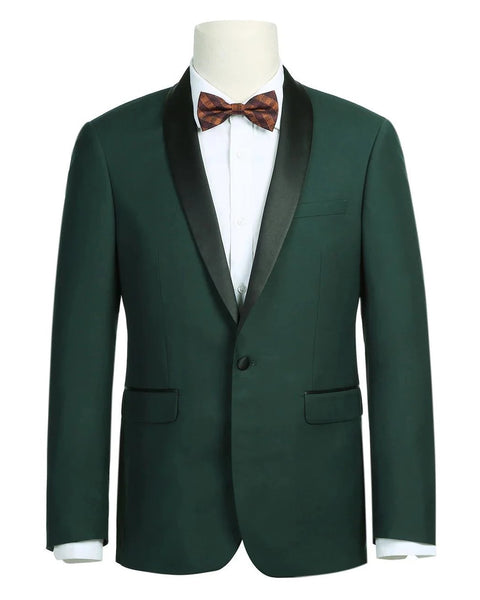 '-Rainwater's -Rainwater's - Tuxedo Rental - Forest Green With Black Shawl Mandalay Tuxedo Rental -