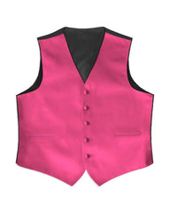 Hot Pink Satin Rental Vest - Rainwater's Men's Clothing and Tuxedo Rental