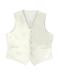 Ivory Satin Rental Vest - Rainwater's Men's Clothing and Tuxedo Rental