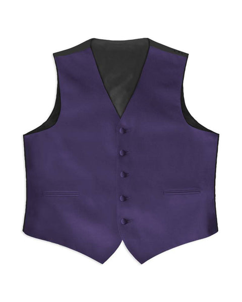 Lapis Purple Satin Rental Vest - Rainwater's Men's Clothing and Tuxedo Rental