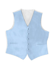 Light Blue Satin Rental Vest - Rainwater's Men's Clothing and Tuxedo Rental