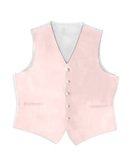 Light Pink Satin Rental Vest - Rainwater's Men's Clothing and Tuxedo Rental