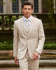 Linen Texture Natural Tan Suit Rental