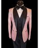 '-Rainwater's -Rainwater's - Tuxedo Rental - Pink Swirl & Dot Textured Shawl Tuxedo Rental -