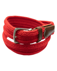 Red Cotton Webbed Belt - Rainwater's Men's Clothing and Tuxedo Rental