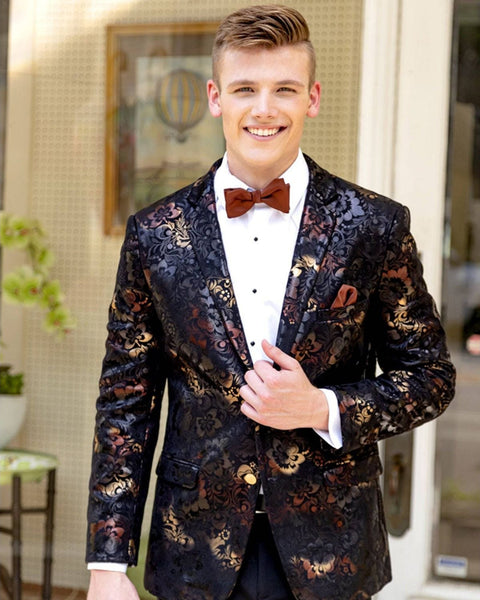 Ryan Obre Floral Print Dinner Jacket Tuxedo Rental - Rainwater's Men's Clothing and Tuxedo Rental