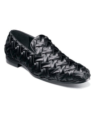 '-Rainwater's -Stacy Adams - Men's Shoes - Savoir Plain Toe Satin Weave Loafer -