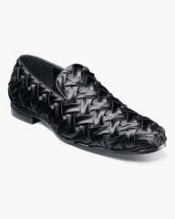'-Rainwater's -Stacy Adams - Men's Shoes - Savoir Plain Toe Satin Weave Loafer -