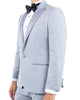 Silver Light Grey Peak Lapel Tuxedo Rental
