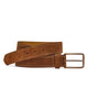 Snuff Suede Double Stitched Leather Belt