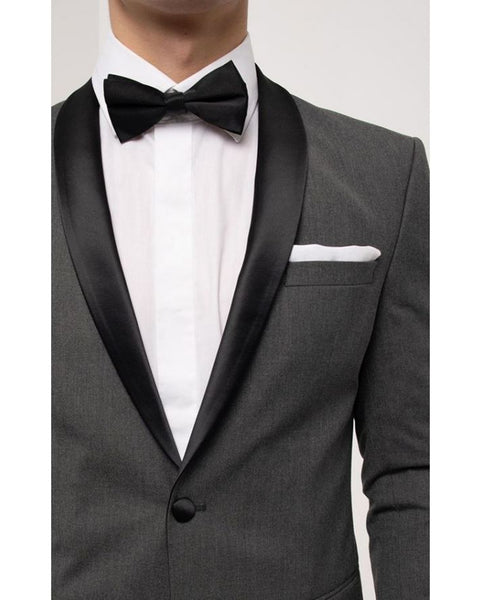 '-Rainwater's -Rainwater's - Tuxedo Rental - Oxford Grey With Black Shawl Mandalay Tuxedo Rental -