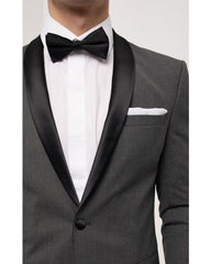 '-Rainwater's -Rainwater's - Tuxedo Rental - Oxford Grey With Black Shawl Mandalay Tuxedo Rental -