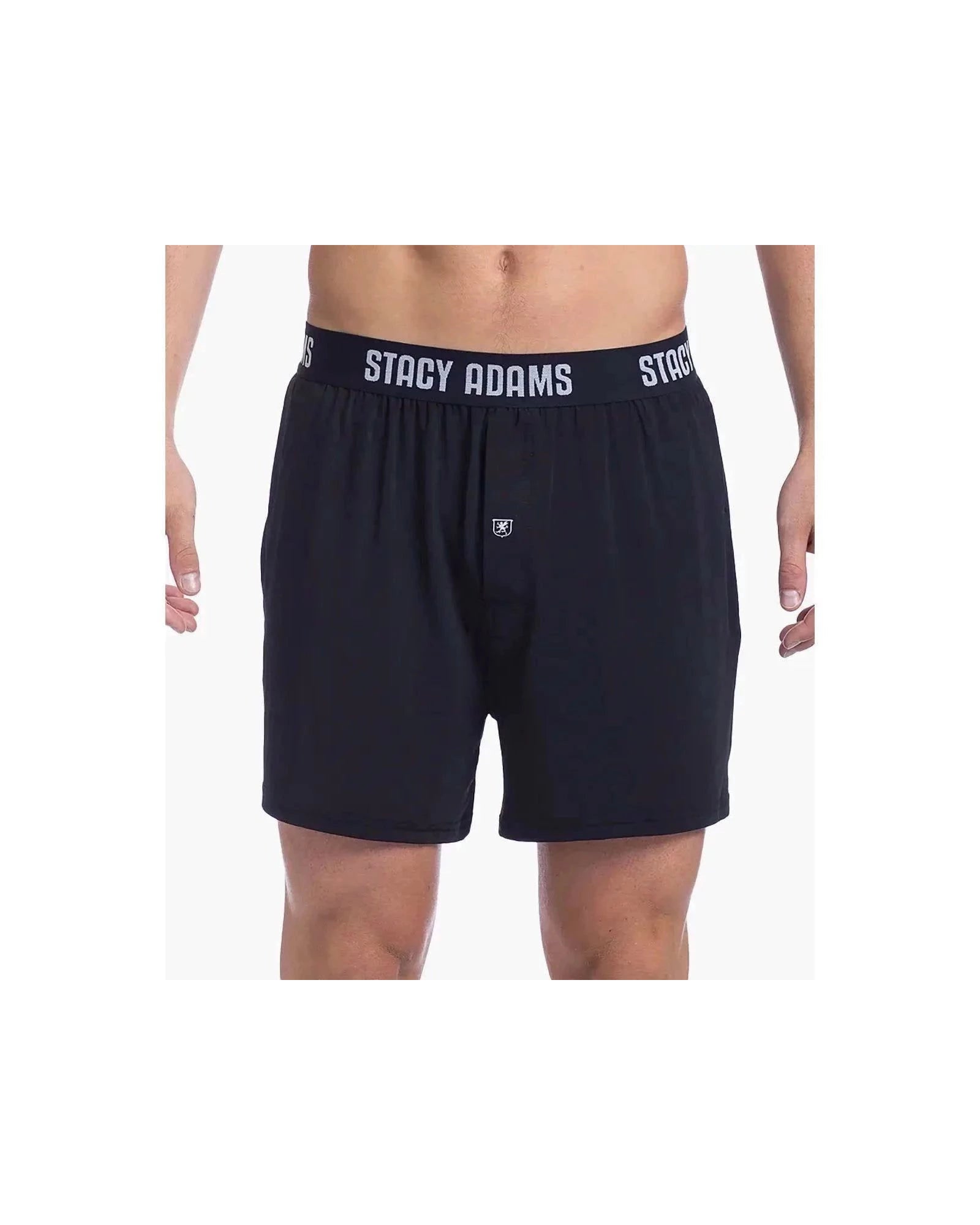 -Rainwater's -Stacy Adams - Loungewear - Boxer Shorts Performance Fabric in Black -