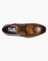 Stacy Adams Brayden Wingtip Oxford in Tan Cognac