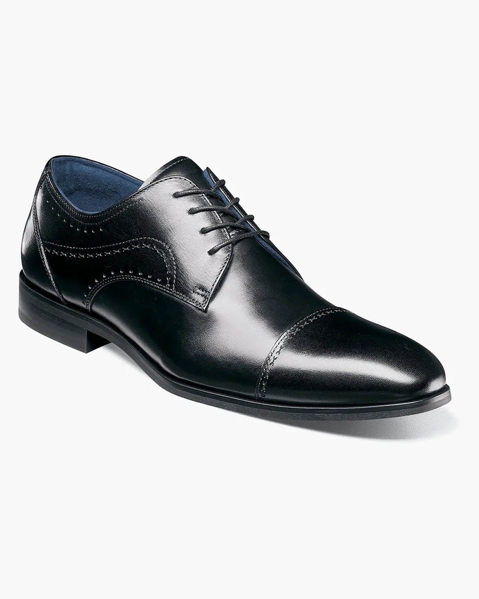 Stacy Adams Bryant Cap Toe Oxford in Black