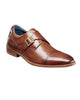 Stacy Adams Mathis Cap Toe Monk Strap Shoe in Cognac - Rainwater's