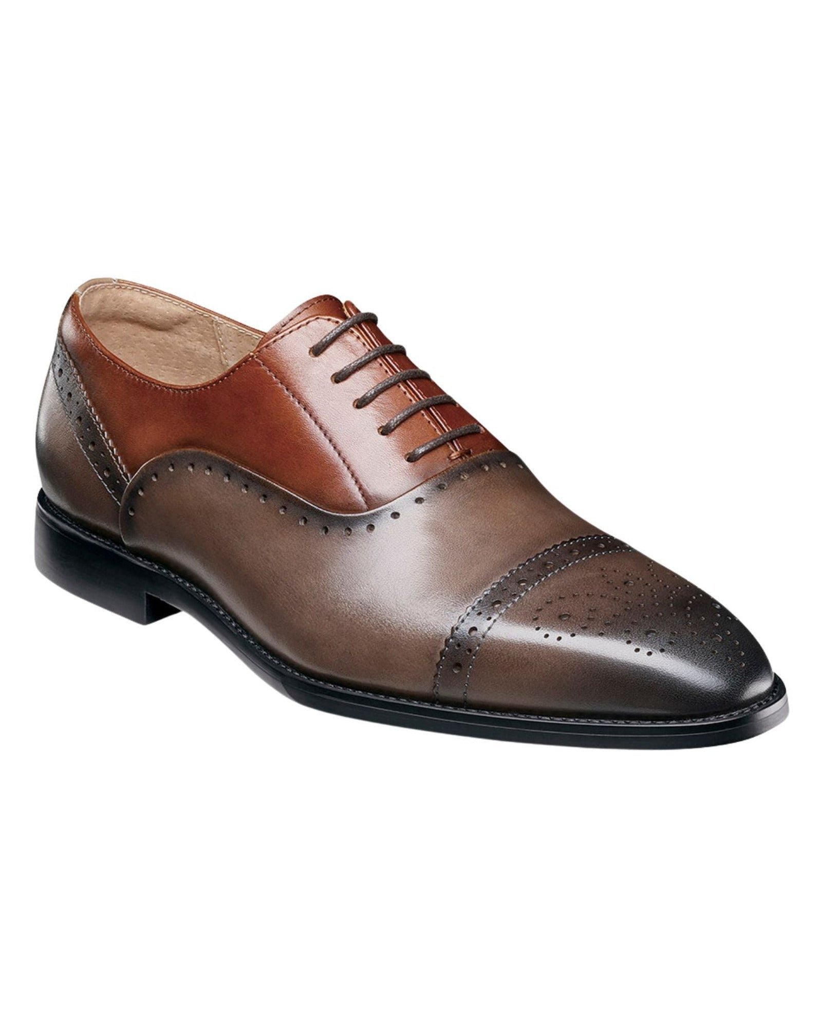 Stacy Adams Reynolds Cap Toe Oxford in Gray Multi