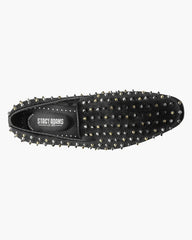 Stacy Adams Spire Spike Formal Loafer in Black and Silver