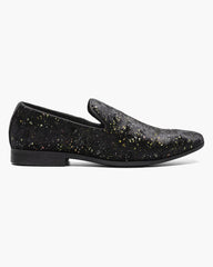 Stacy Adams Stelar Velvet With Color Flecks Formal Loafer in Black
