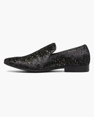 Stacy Adams Stelar Velvet With Color Flecks Formal Loafer in Black