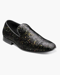 Stacy Adams Stelar Velvet With Color Flecks Formal Loafer in Black