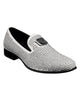Stacy Adams Swagger Formal Loafer in Black & White - Rainwater's Men's Clothing and Tuxedo Rental