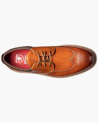 Stacy Adams Synergy Wingtip Sneaker In Cognac