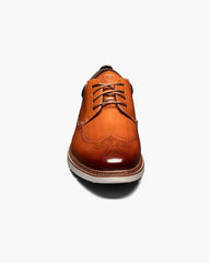 Stacy Adams Synergy Wingtip Sneaker In Cognac