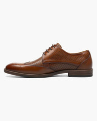 Stacy Adams Asher Wingtip Oxford in Cognac