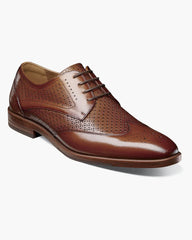 Stacy Adams Asher Wingtip Oxford in Cognac