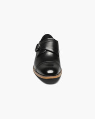 Stacy Adams Desmond Cap Toe Monk Strap Shoe in Black
