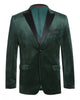 Velvet Green With Black Peak Tuxedo Rental