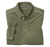 Vintage Slub Polo Shirt in Olive