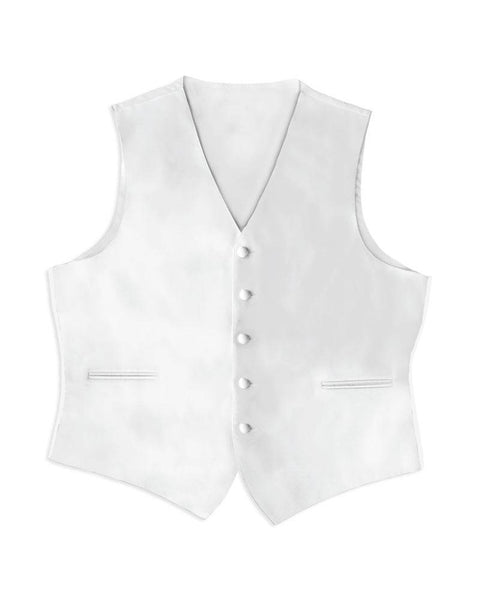 White Satin Vest - Rainwater's Men's Clothing and Tuxedo Rental