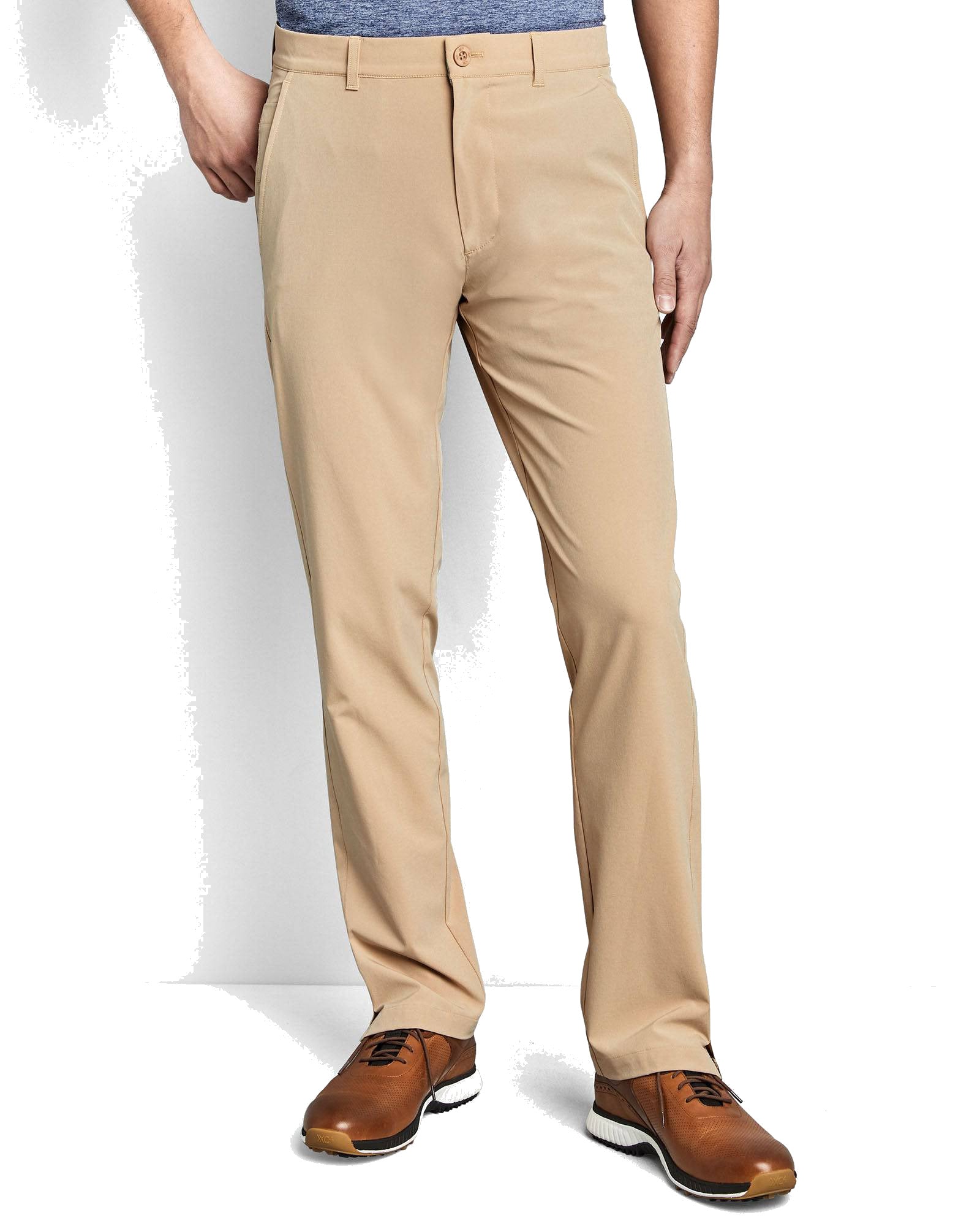 Johnston & Murphy XC4 Performance Pant In Khaki - Rainwater's Men's Clothing and Tuxedo Rental